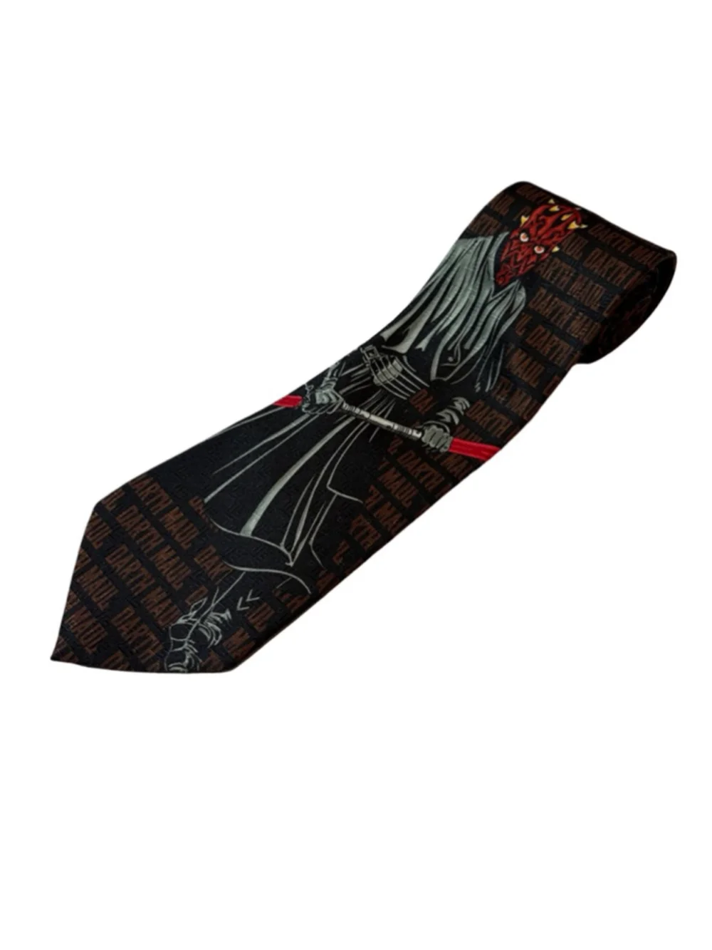 Star Wars Darth Maul Tie Ralph Marlin Graphic Novelty Silk Y2K Movie